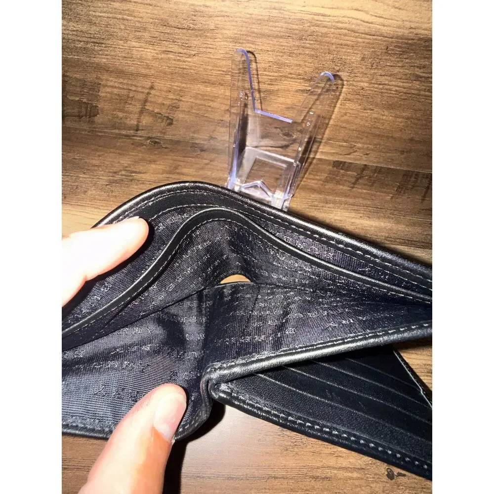 Burberry Charcoal London Check Bifold Wallet